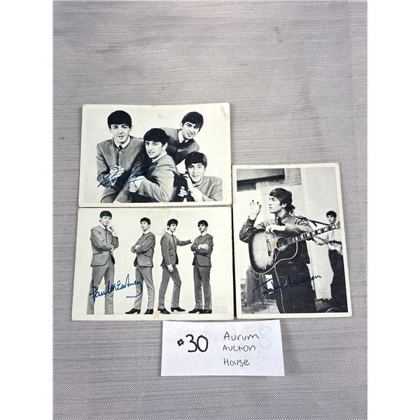 3 1960's Beatles Trading/Collectors Cards