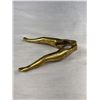Image 2 : Vintage 1960's Solid Brass Ladies Legs Nut Cracker