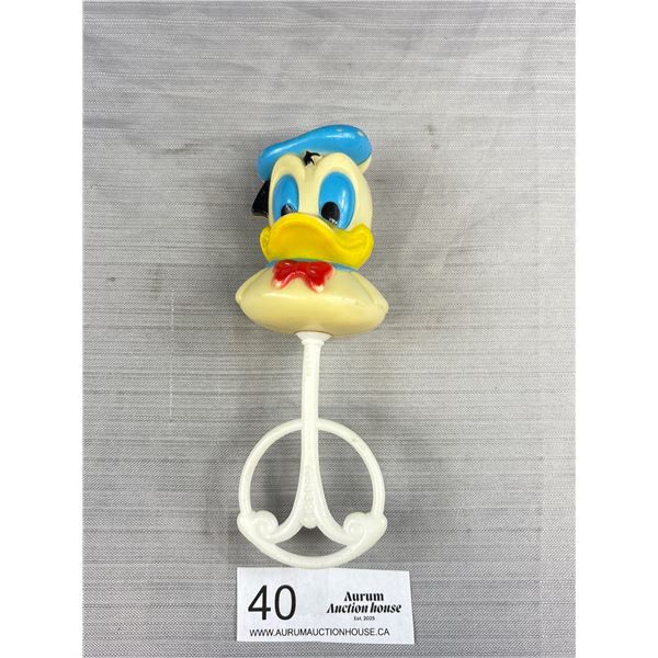 Vintage Donald Duck Walt Disney Baby Rattle