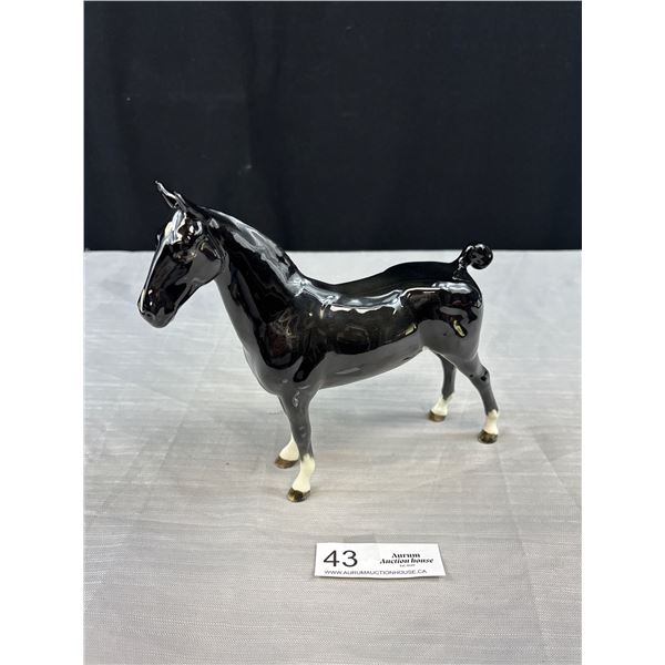 Made in England Porcelain Beswick Hackney Black Magic Horse