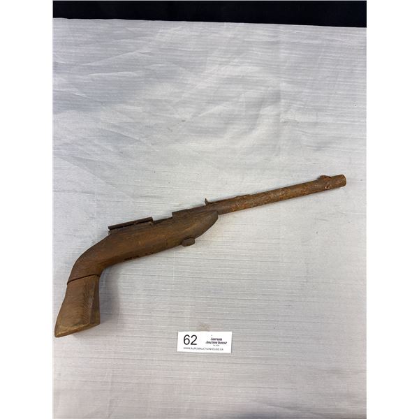 Antique Unworkable Pistol Great For Wall Display