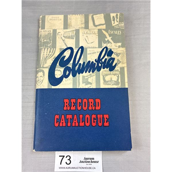 1948-49 Columbia Record Catalouge (Greate Condition)