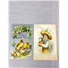 Image 2 : 4 Early 1900s Embossed Easter Postcards (Great Graphics)