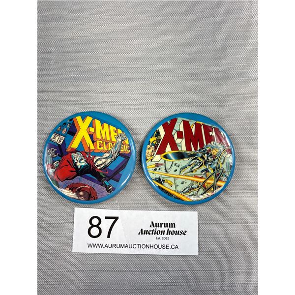 2 1993 "Marvel" Xmen Badges