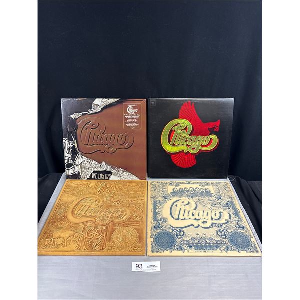 4 Chicago Records In Sleeves