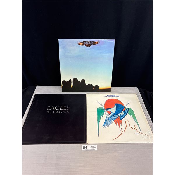 The Eagles Asylum, On The Border and The Long Run Records in Sleeves