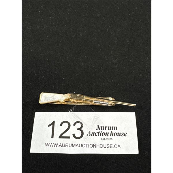 A Very Cool 1960's-70's Rifle Tie Clip (Swank)