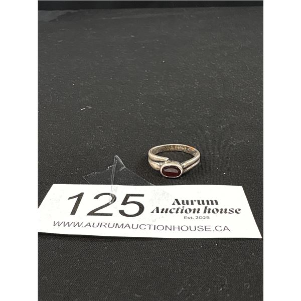 Sterling Silver + Garnett