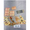 Image 3 : Small Box Lot of Vintage Bits + Pcs (Crystal, Cigar Labels, etc)