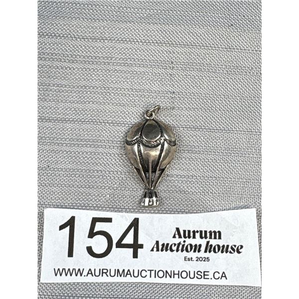 Sterling Silver (Tested) Hot Air Balloon Pendant