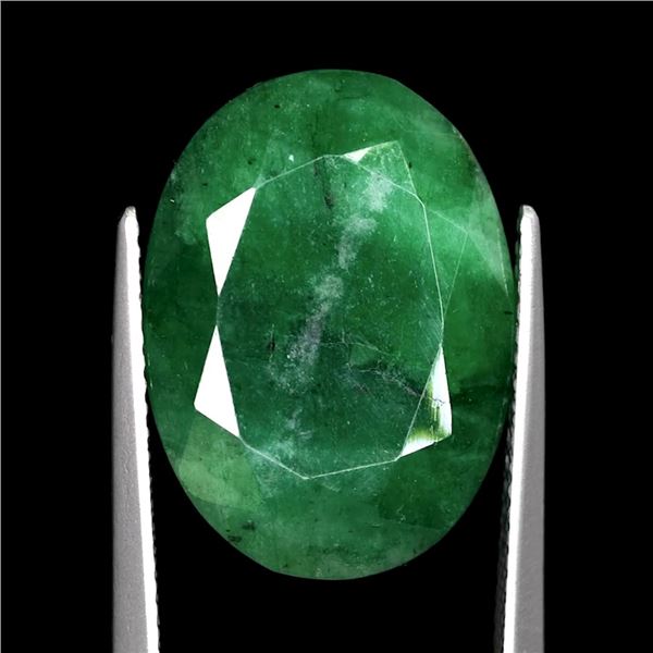 11.65ct Certified Zambian Emerald Gemstone ($17,475 Appraisal)