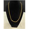 Image 2 : Vintage Solid Quality Gold Plated Rope Chain Necklace
