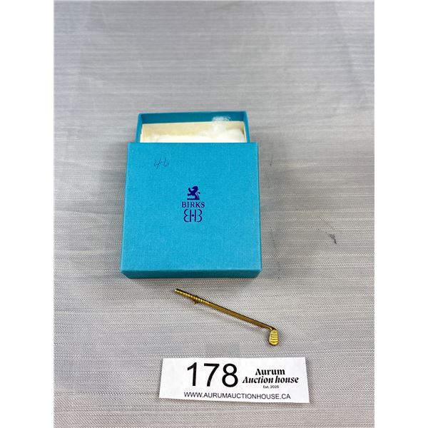 Genuine Gold Pin Marked G.F. Birks