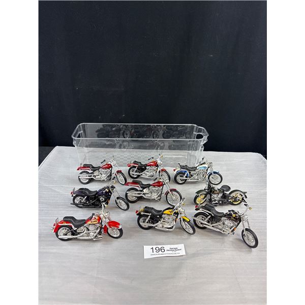 Nice Lot of Diecast Motorcycles Out of Case