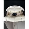 Image 2 : Stunning Multi Strand Statement Necklace w/ Fine, Black, Cylindrical Glass Beads & Bold Clasp