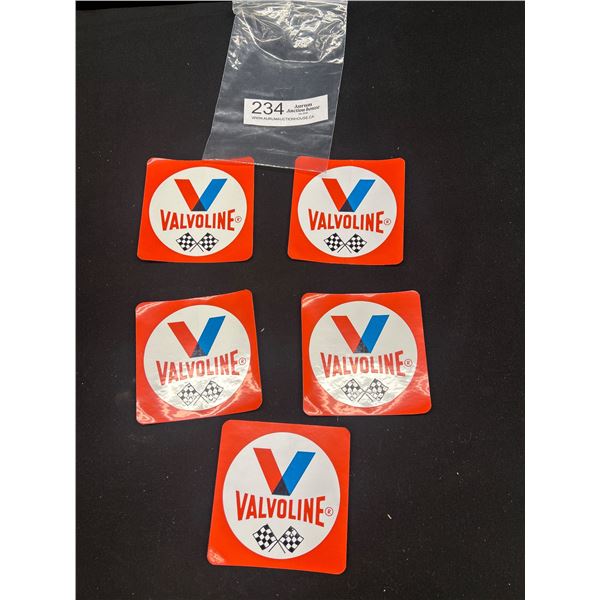 Vintage Valvoline Racing Oil Stickers Decals