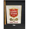 Image 1 : Vintage Lone Star Beer Embossed Advertising Sign