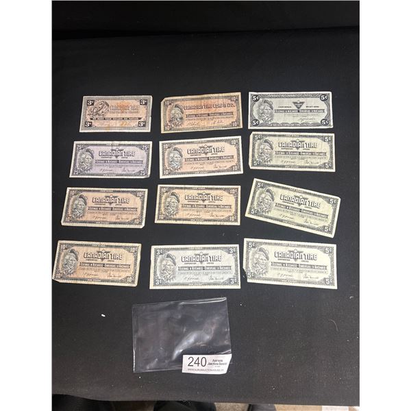 Vintage Canadian Tire Money