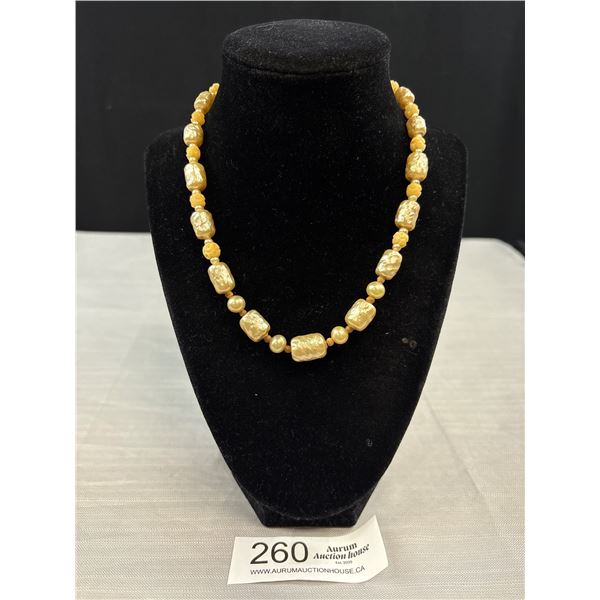 Unsigned Very Early Miriam Haskell Baroque Pearl Necklace c.1920s