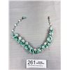 Image 2 : Antique c.1920s Unsigned Designs Glass Bead Collar Necklace Haskell?