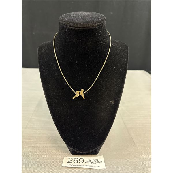 Vintage c.1970s Liquid Silver South Western Native Necklace