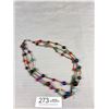 Image 3 : Vintage Genuine Stone Necklace Assorted Amethyst Turquoise Onyx Etc. Very Pretty