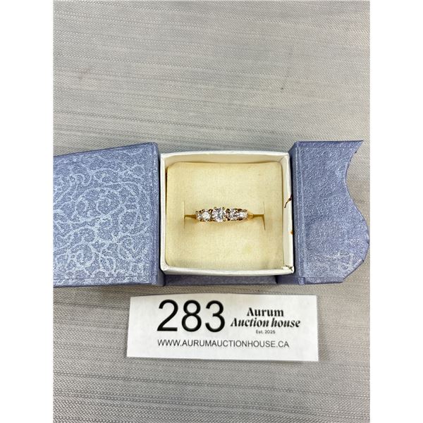 Vintage Diamate Gold Ring Marked 18K GP