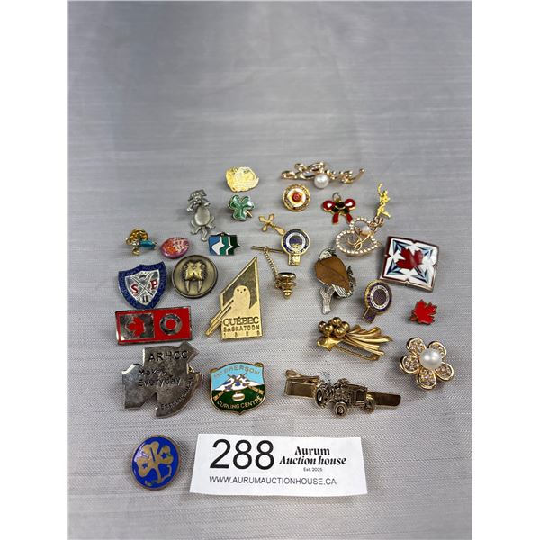 Nice Lot of Bag of Pins + Tie Clip Ford Tractor