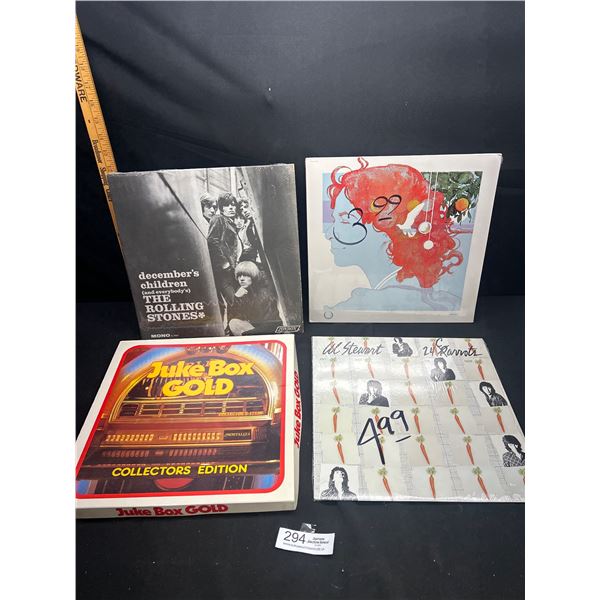Nice Lot of Vintage Records The Rolling Stones, Al Stewart, Jukebox Gold
