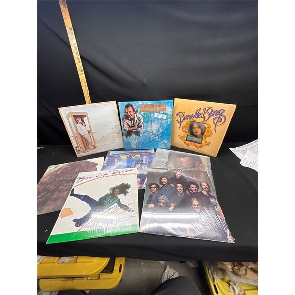 Lot of 8 Older Records Ray Charles, Darrell Hall, John Oats, Etc