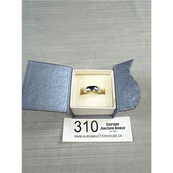 Vintage White Gold Plated Ring Marked G.E.P.