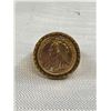 Image 2 : Vintage Gold Coin Ring Unmarked