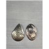 Image 4 : Very Nice Lot of Silver West Coast Native Hand Carved Pendants Signed
