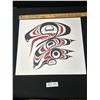 Image 1 : Very Nice West Coast Native 17" x 15" Native Print Raven 161/170 Signed