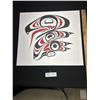 Image 2 : Very Nice West Coast Native 17" x 15" Native Print Raven 161/170 Signed