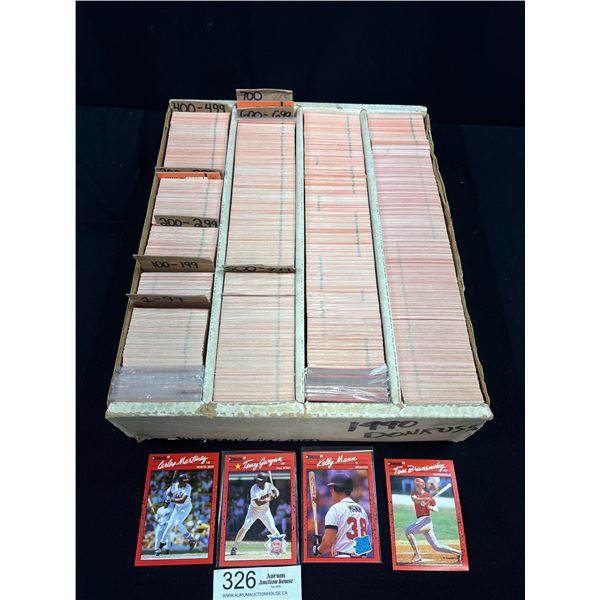 Large Box of Baseball Trading Cards '90-92
