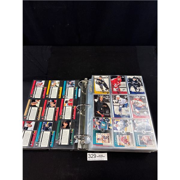 Large Binder of NHL Trading Cards Upper Deck 1998 Etc