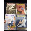 Image 2 : Lot of 11 1973 Playboy Magazines