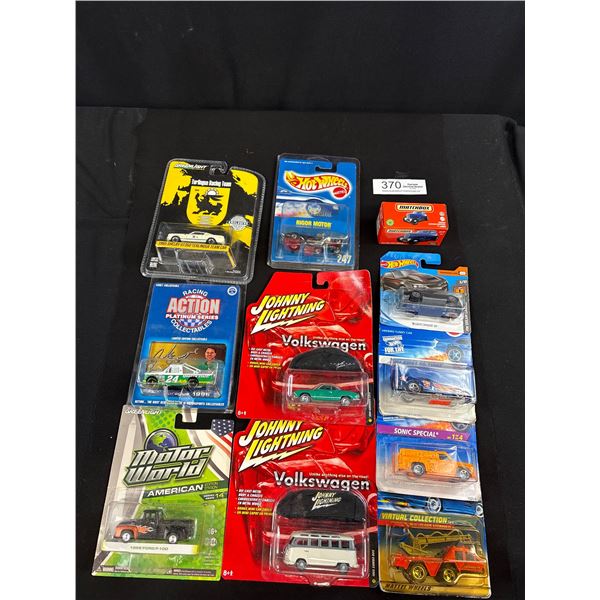 Nice Assortment of Hot Wheels Green Light Johnny Lightning and Matchbox In Packaging