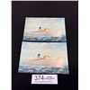 Image 1 : 2 Vintage Shipping Line Postcards