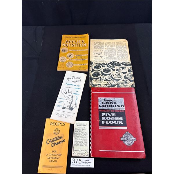 Lot of Vintage Cook + Recipe Books Etc.