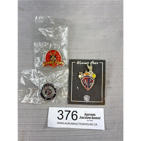 3 Looney Tunes Bugs Bunny Older Pins
