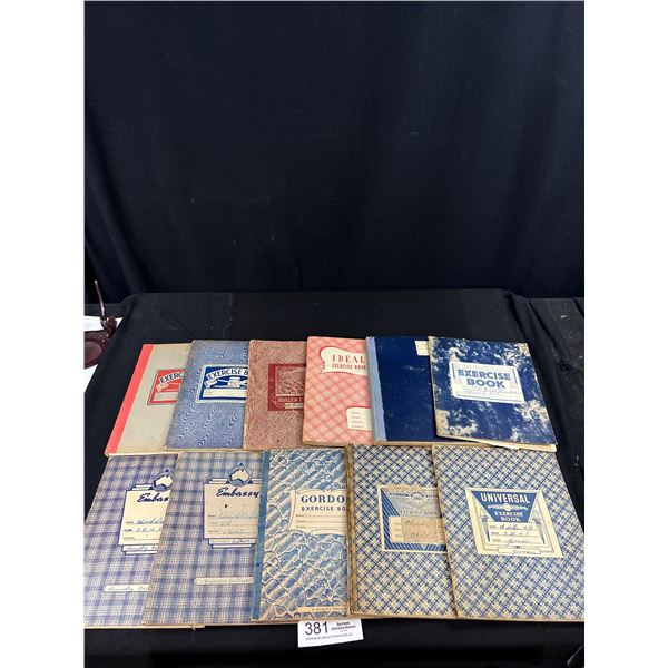Lot of 1950's School Exercise Books