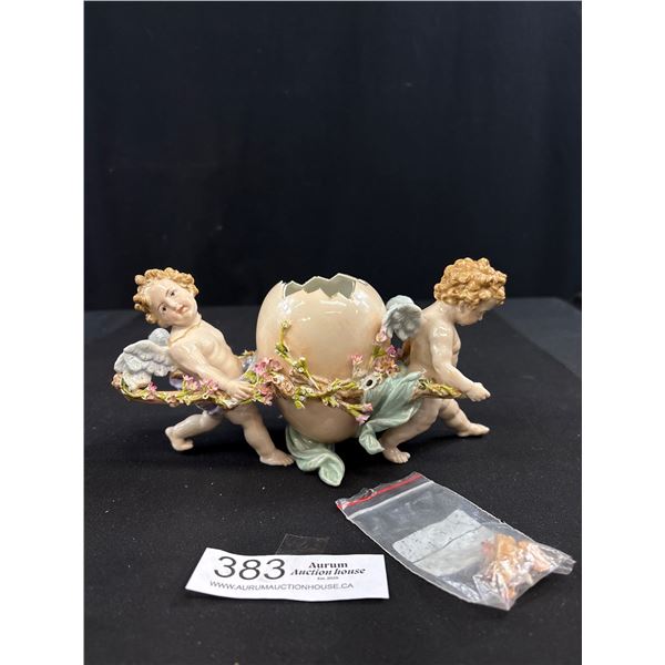 A 19th Century German Porcelain (Easter) Figurine (As Found) Some Pcs Need Gluing