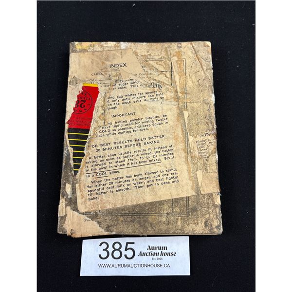 Very Interesting 1913 Medicine Hat Church Cook Book