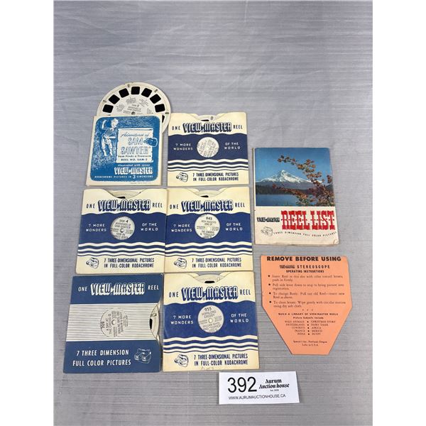 Mixed Lot of View Master Reels Sam Sawyer, Roy Rogers, Circus, Etc