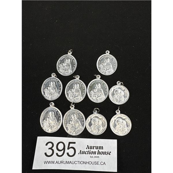 10 Vintage Religious Medallions
