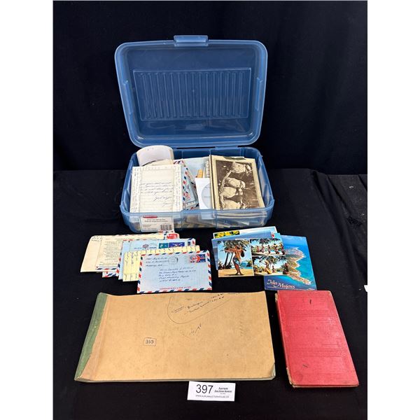 Nice Vintage Lot of Old Photographs, Postcards, Advertisments Etc