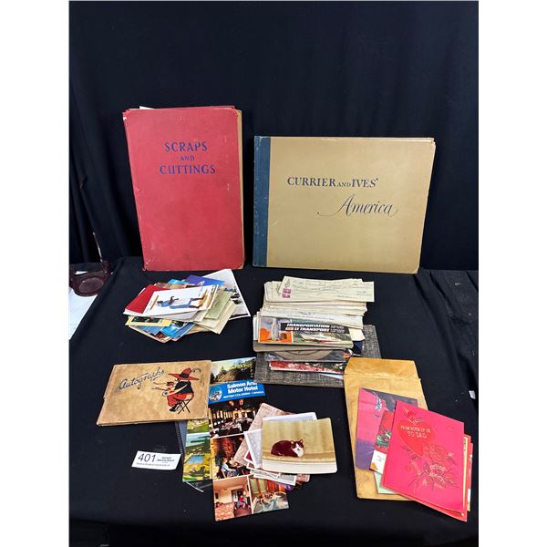 Large Ephemera and Photo Lot, Advertisments, Pictures, Postcards, Etc