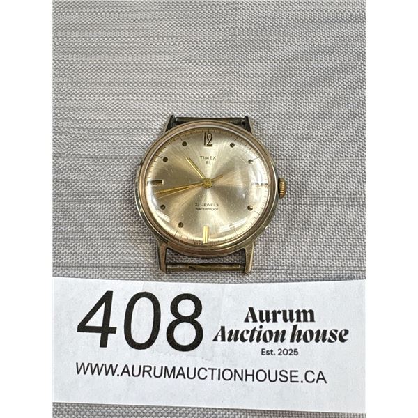 Vintage 21 Jewel Manual Wind Men's Wristwatch Timex Working